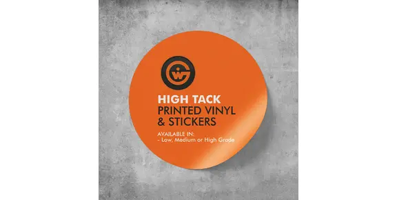 High Tack Printed Vinyl & Stickers
