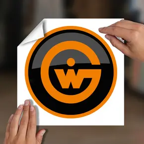 Window Graphics - External Apply, Facing Externally - Solid White Sticker