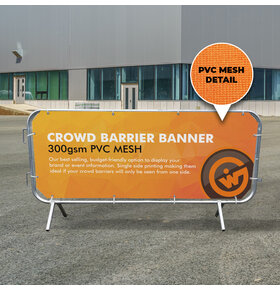 340gsm PVC Mesh Pedestrian Barrier Covers